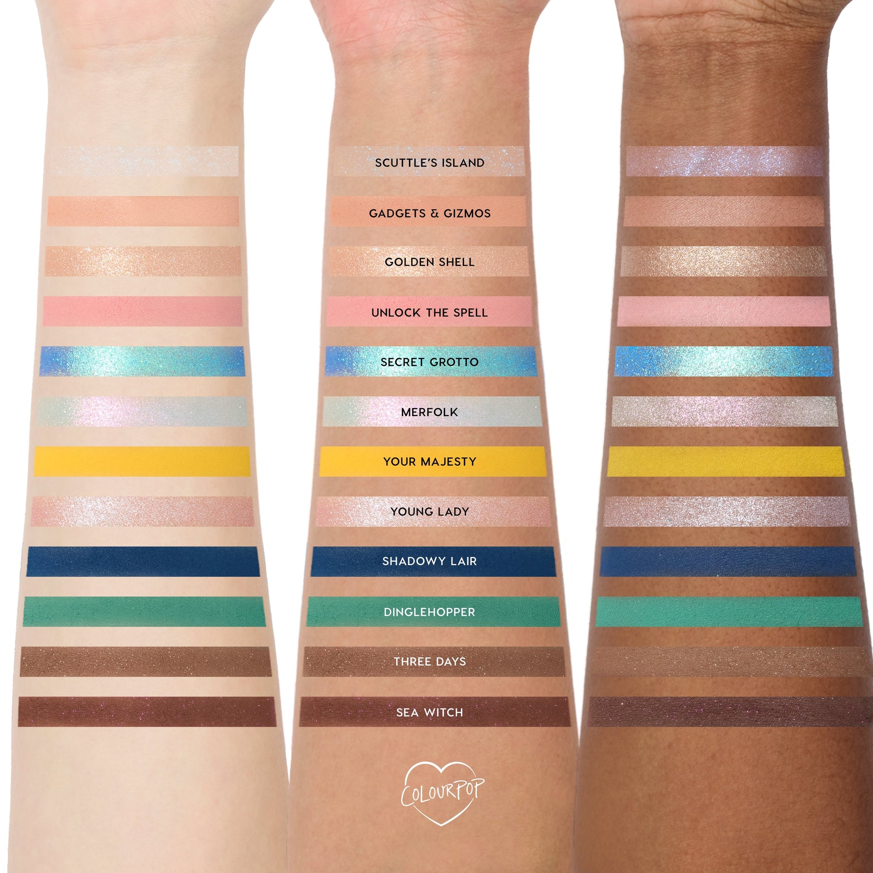 ColourPop and The Little Mermaid - Daily Set